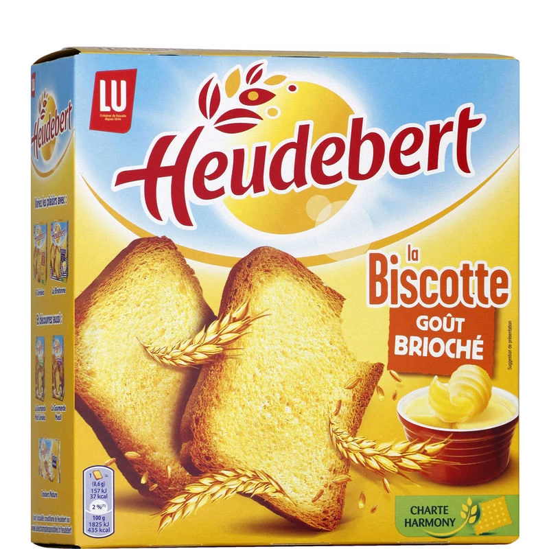 Fetta biscottata al gusto brioche 290g - HEUDEBERT