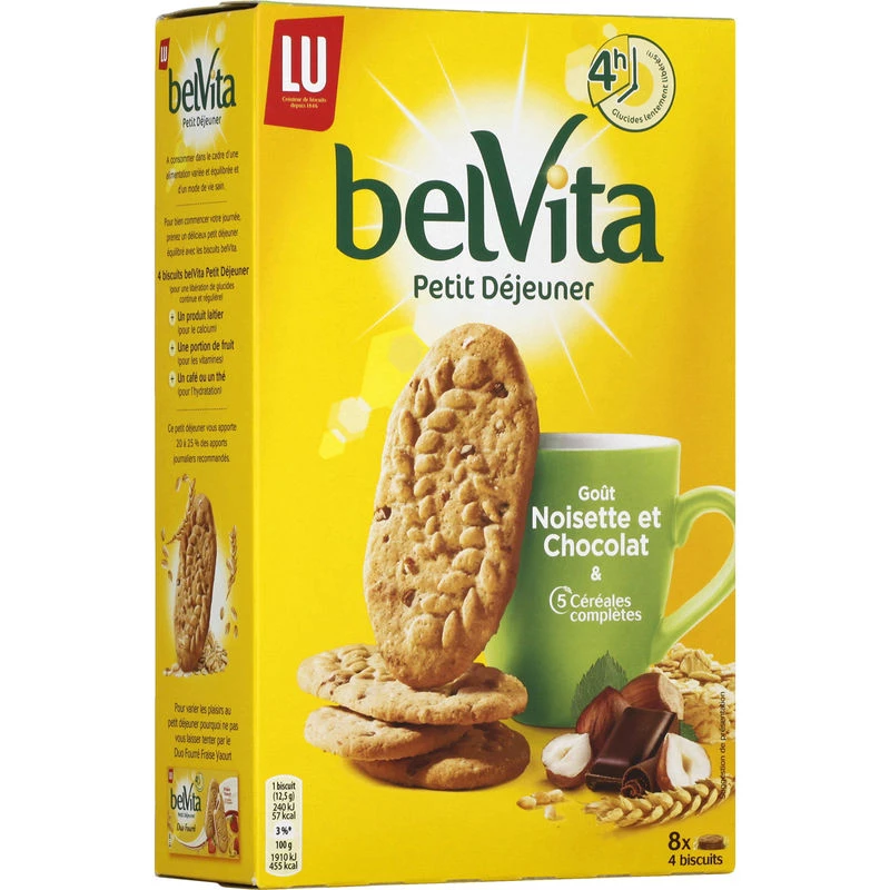 Biscoitos de chocolate/avelã 400g - BELVITA