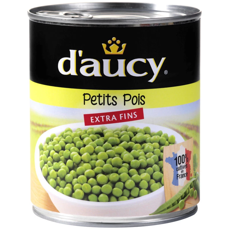 Petits Pois Extra Fins La boîte de 560g - D'AUCY