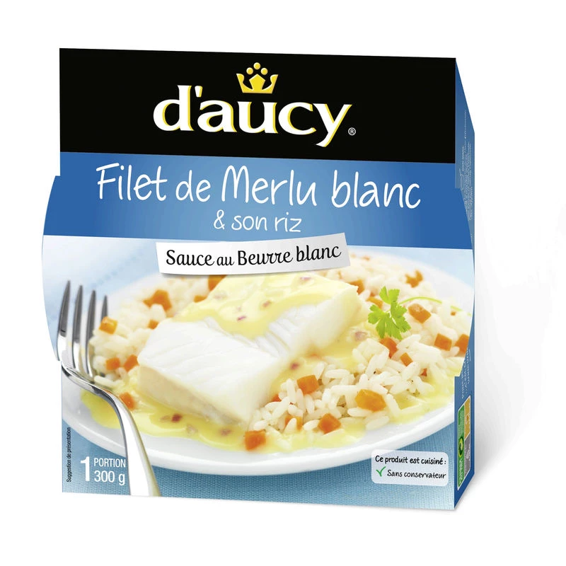 सफ़ेद हेक फ़िलेट, 300 ग्राम - D'AUCY