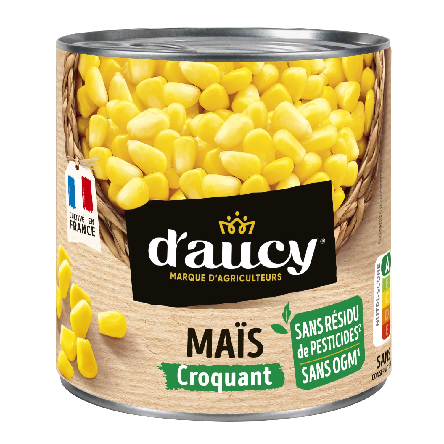 Corn without pesticides residue; 285g - D'AUCY