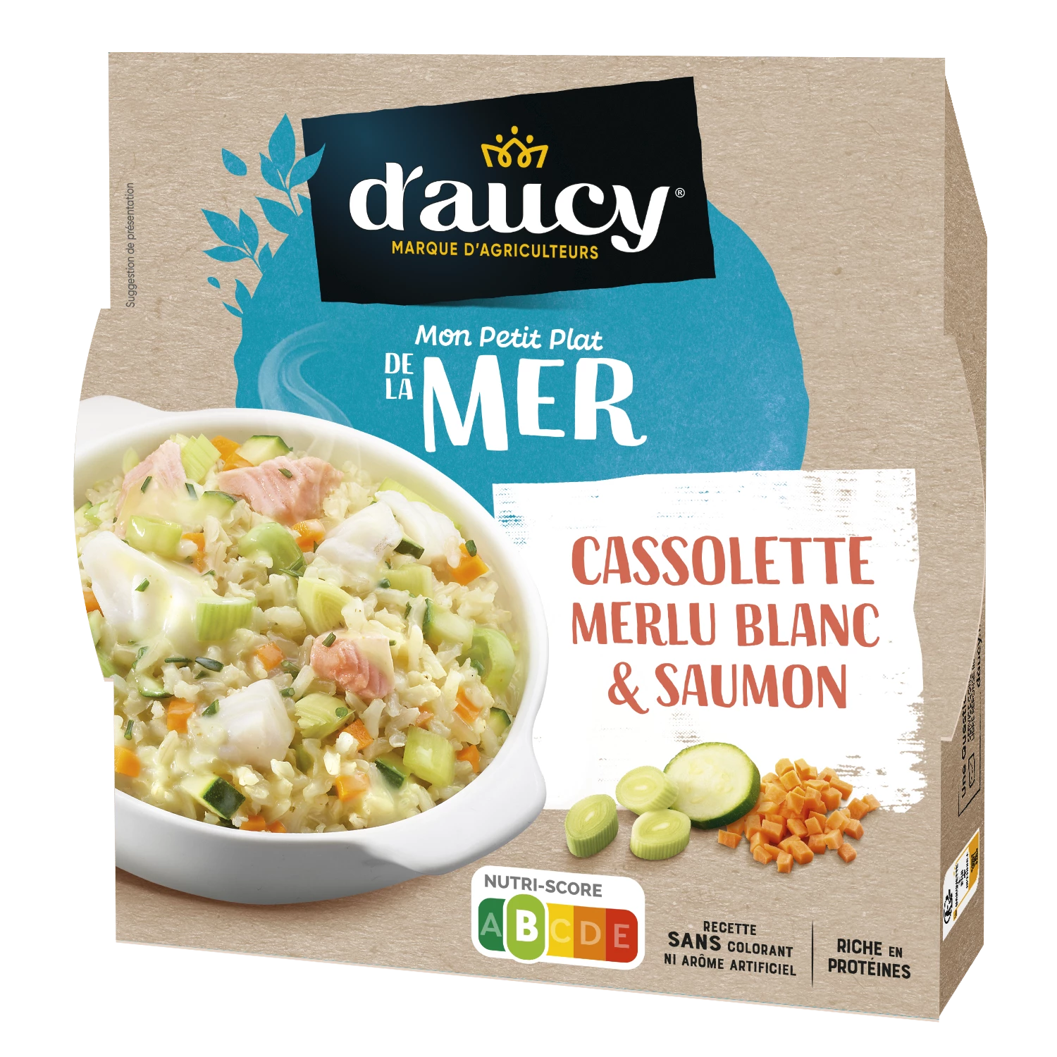 Casso lette Merlu Blanc Salmon, 300g - D'AUCY