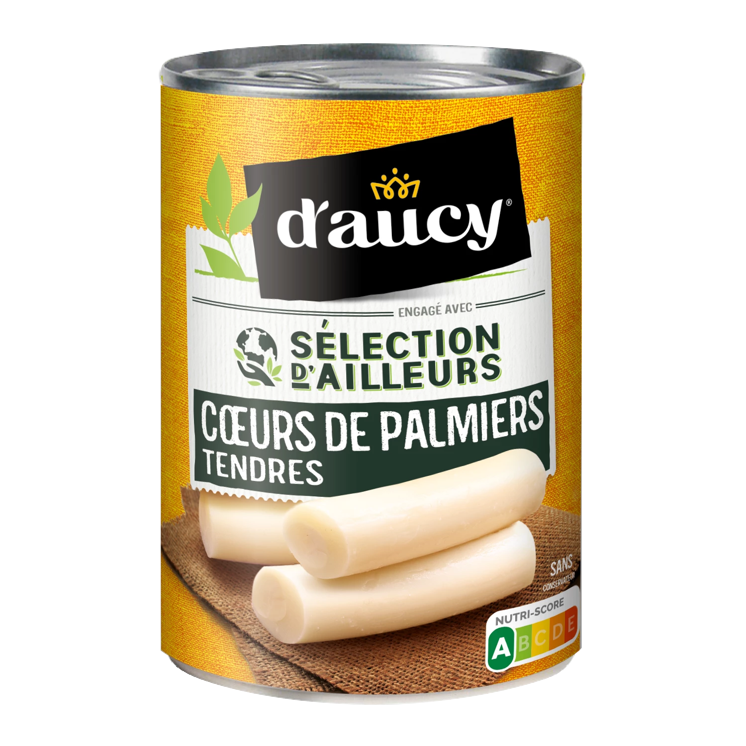 Coeurs de Palmiers Tendres Sélection d'Ailleurs;220g - D'AUCY