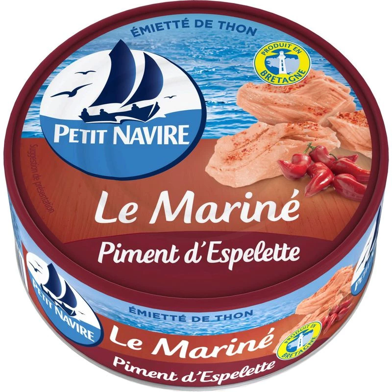 Tuna the Pepper Espelette Mariné, 110g - PETIT NAVIRE