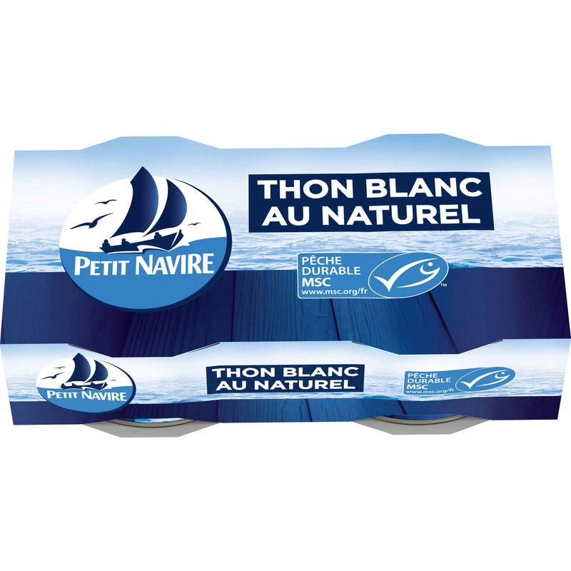 Thon Blanc au Naturel,2x56g - PETIT NAVIRE