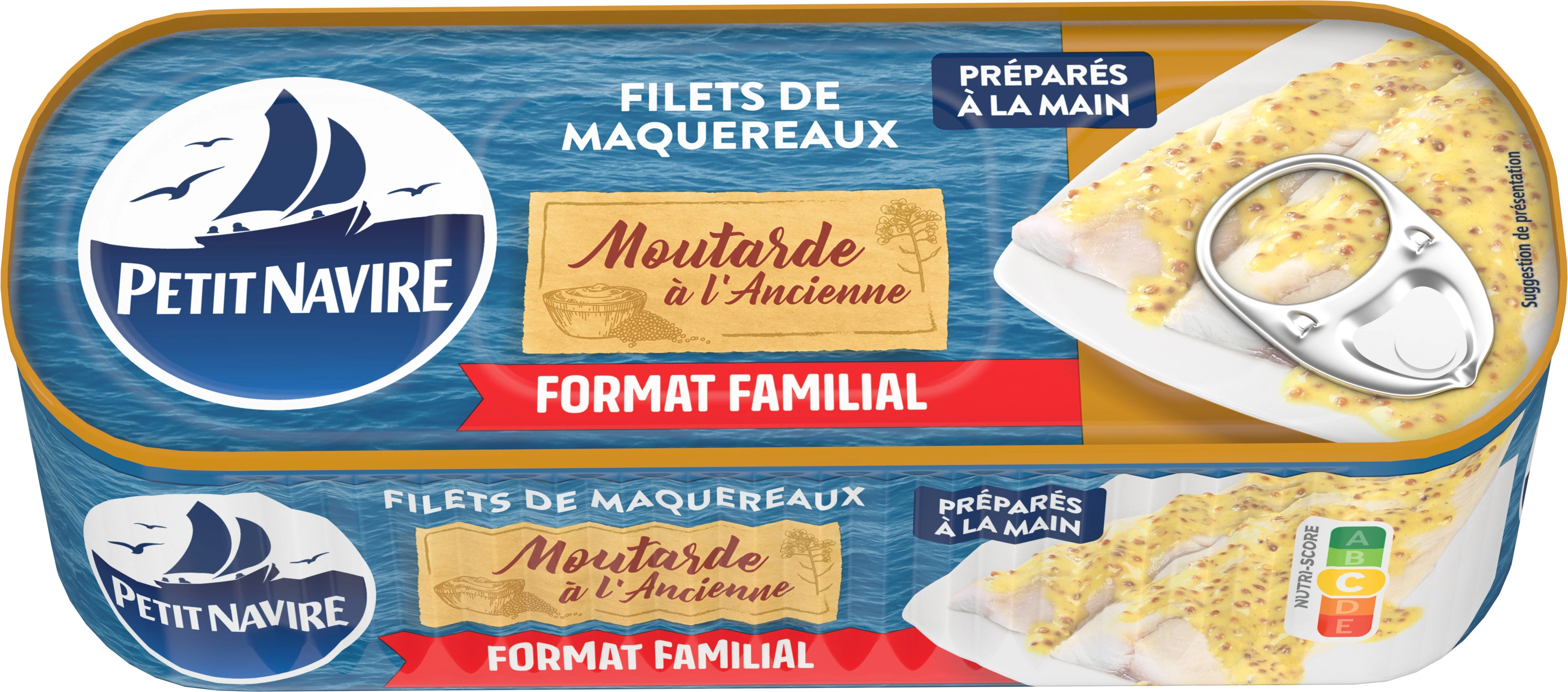 Makreelfilets met ouderwetse mosterd, 225g - PETIT NAVIRE