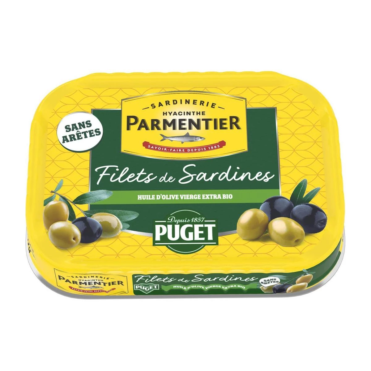 Sardine Fillets Organic Extra Virgin Olive Oil 70g - Parmentier