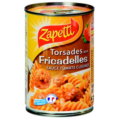 Zapetti Torsades Aux Boulettes De Boeuf 400g