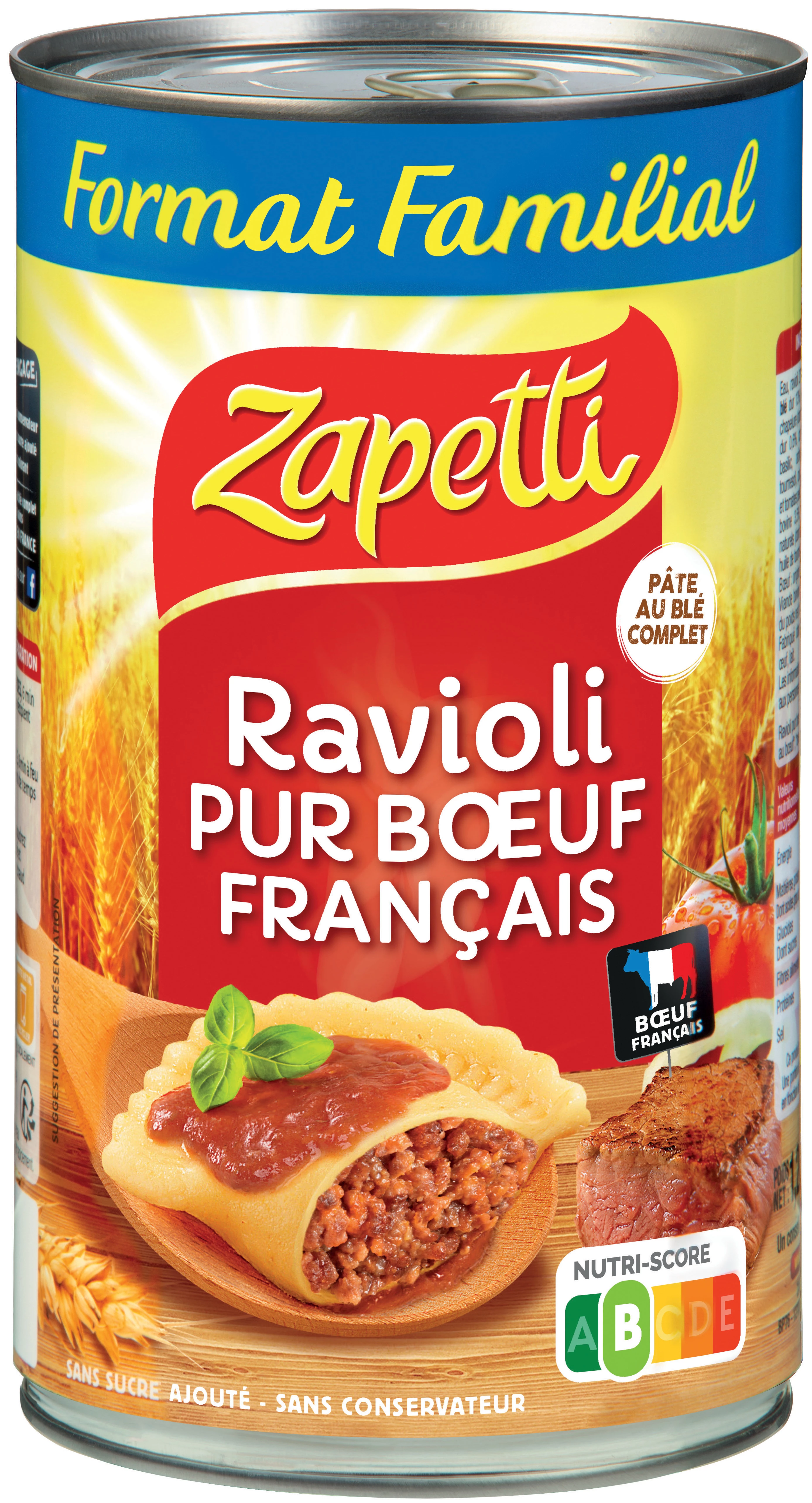 Ravioli di puro manzo alla francese 1;20kg - ZAPETTI