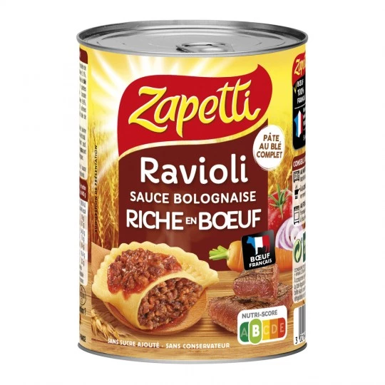 رافيولي بولونيز قمح الدجاج، 400 جرام - ZAPETTI
