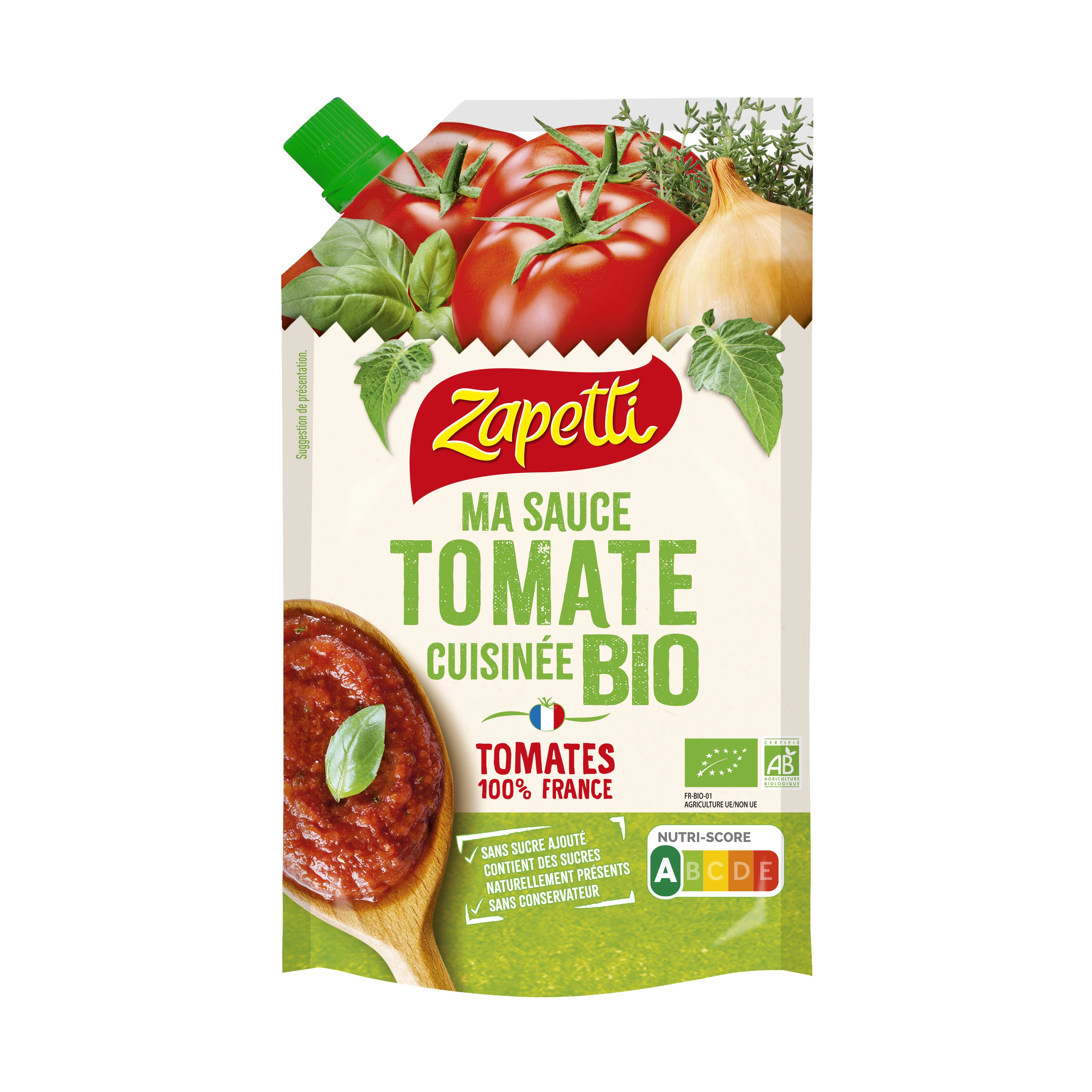 My organic cooked tomato sauce 300g - ZAPETTI
