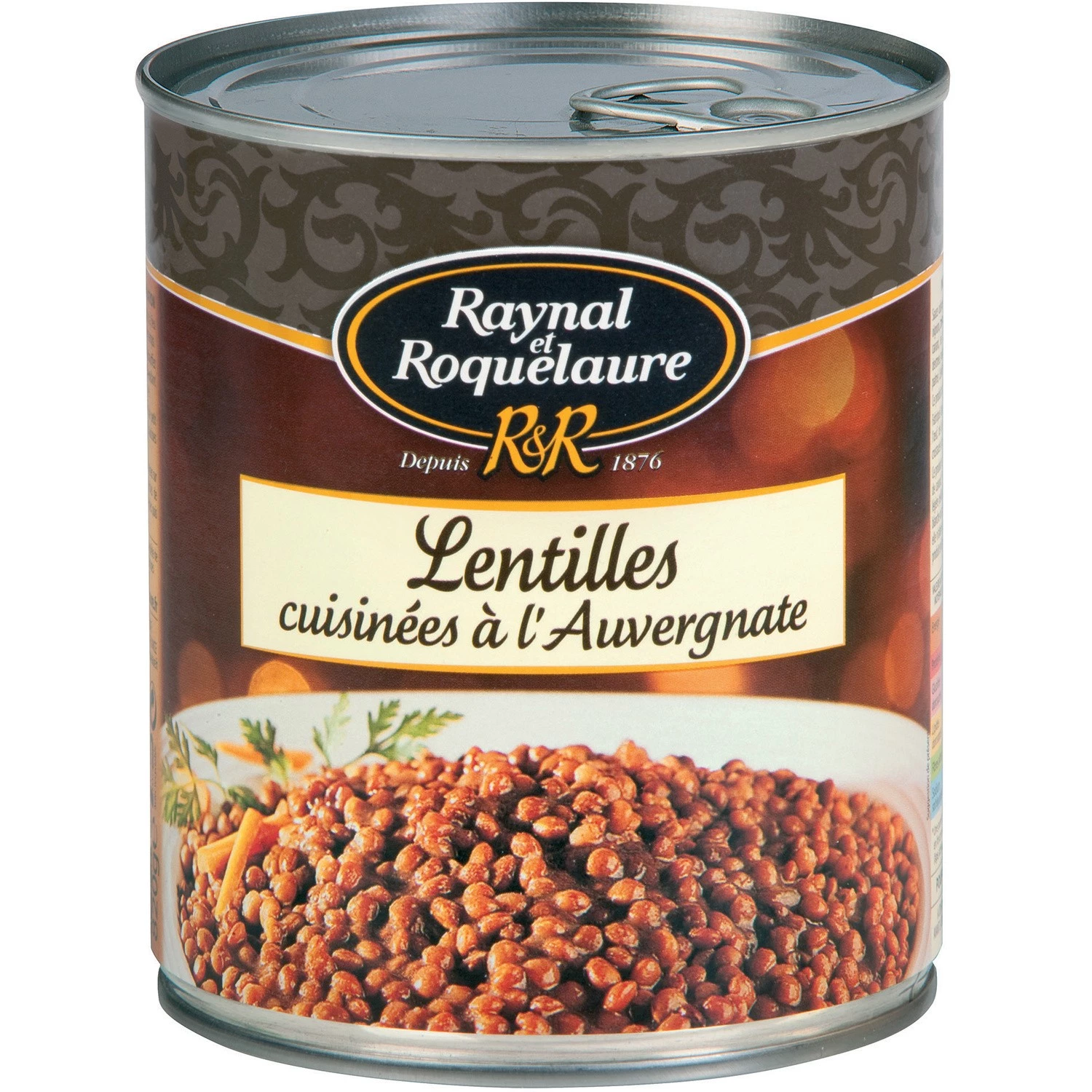 Lenticchie Cotte All'Alvernia, 820g - RAYNAL & ROQUELAURE