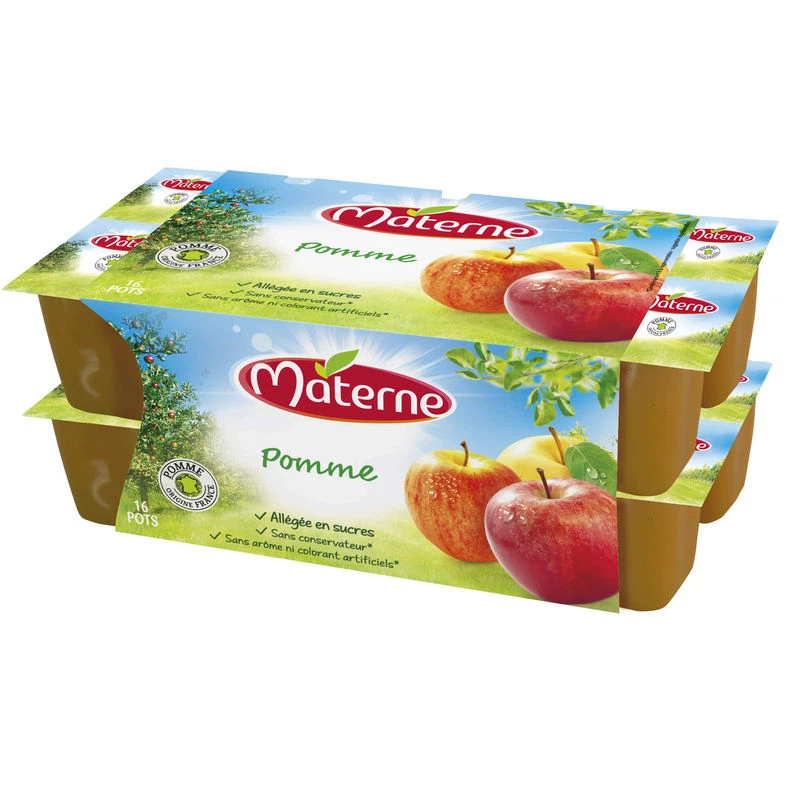 Appelmoes 16x100g - MATERNE