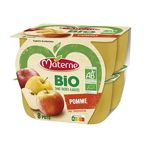Apfelmus ohne Zuckerzusatz Bio 100g - MATERNE