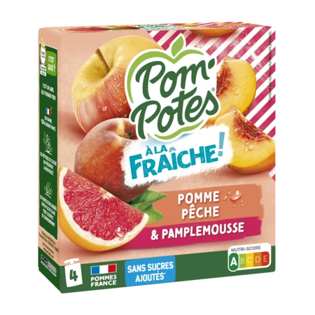 4x90g Pp Pomme Peche Pamplemou