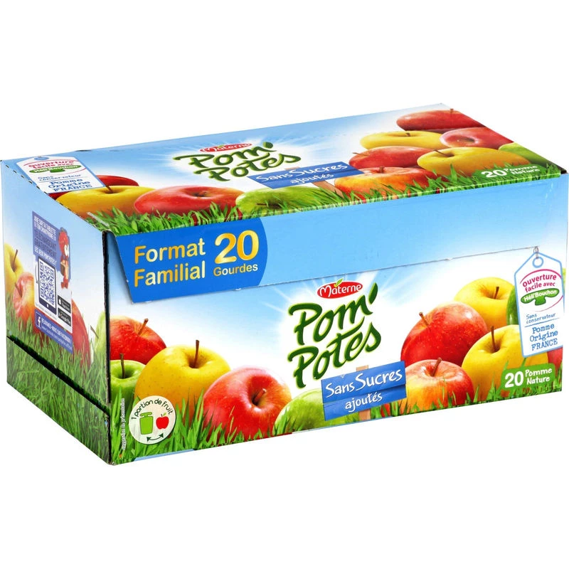 Compote de pomme 20x90g - POM' POTES