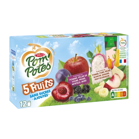 12x90g Pompote 5 Fruits