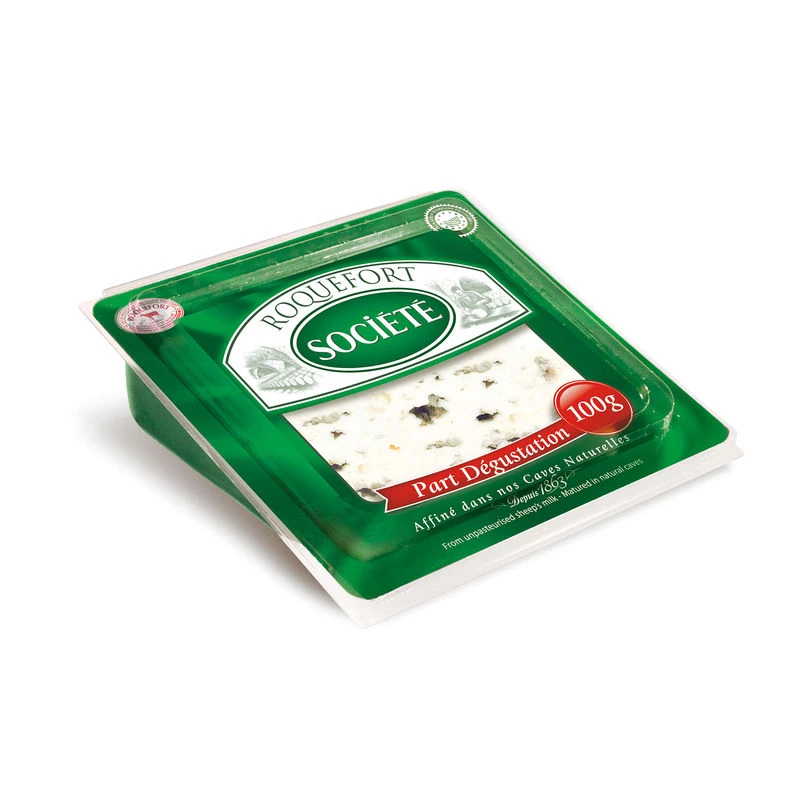 Fromage Roquefort Part Degustation 100g - SOCIETE