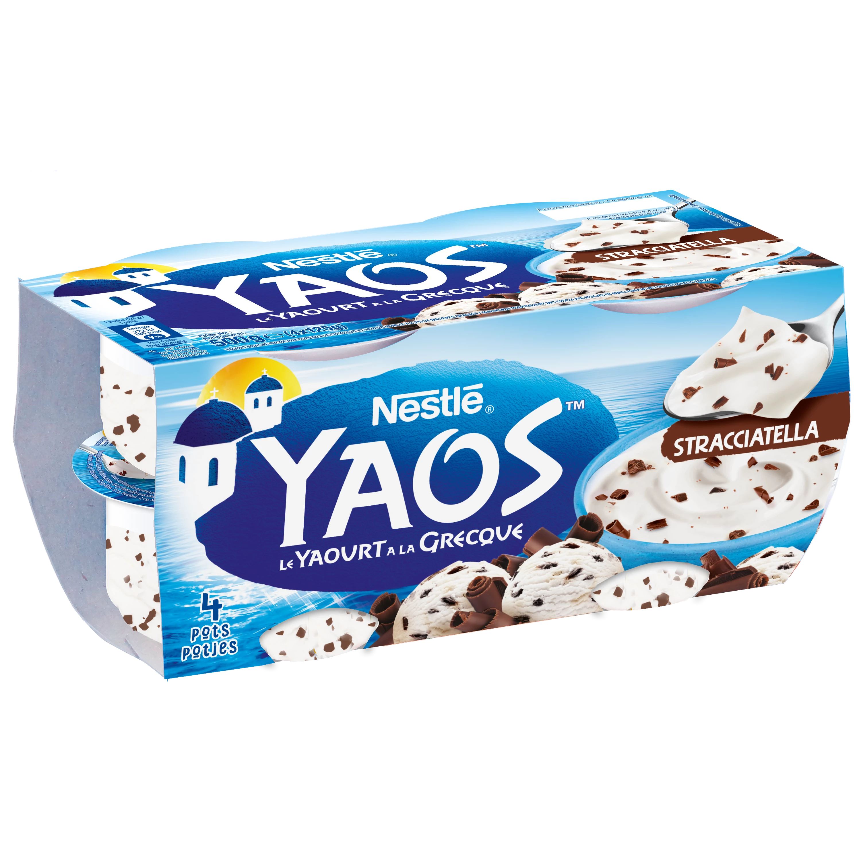 Yaourt à La Grecque Goût Stracciatella 4x125g - Neslte