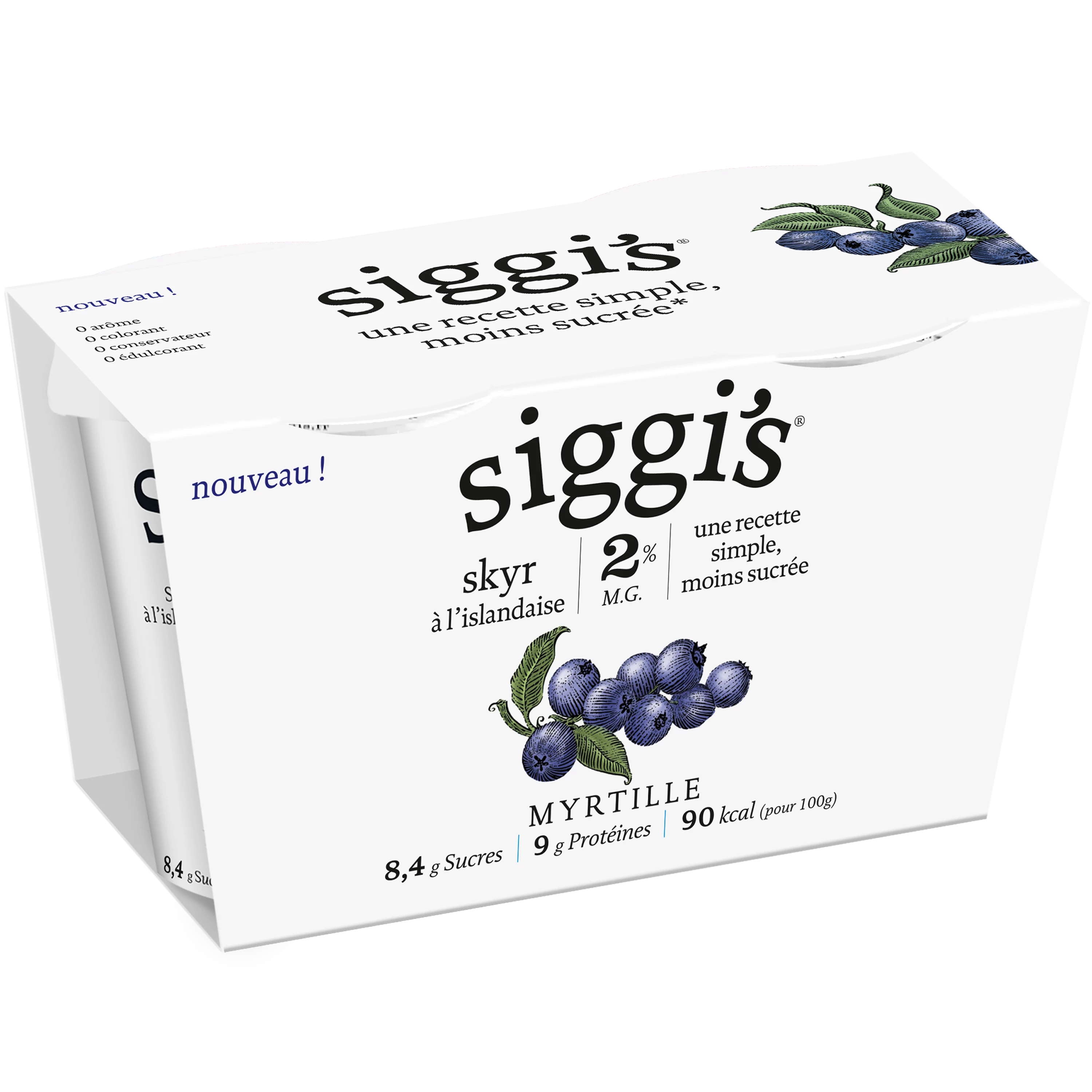 Skyr Myrtille 2x140g - Siggi's