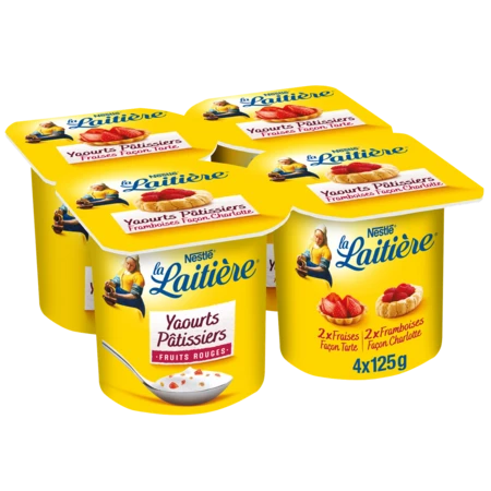 4x125g Pat Red Fruit Dairy - LA LAITIÈRE