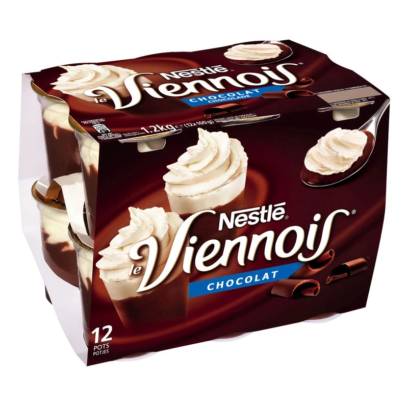 Liégeois Viennese chocolate 12x100g - NESTLE