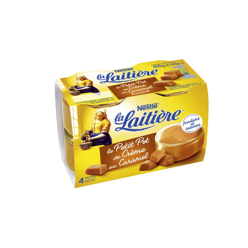 Yaourt Petit pot crème Caramel La Laitière 4x100g - NESTLE
