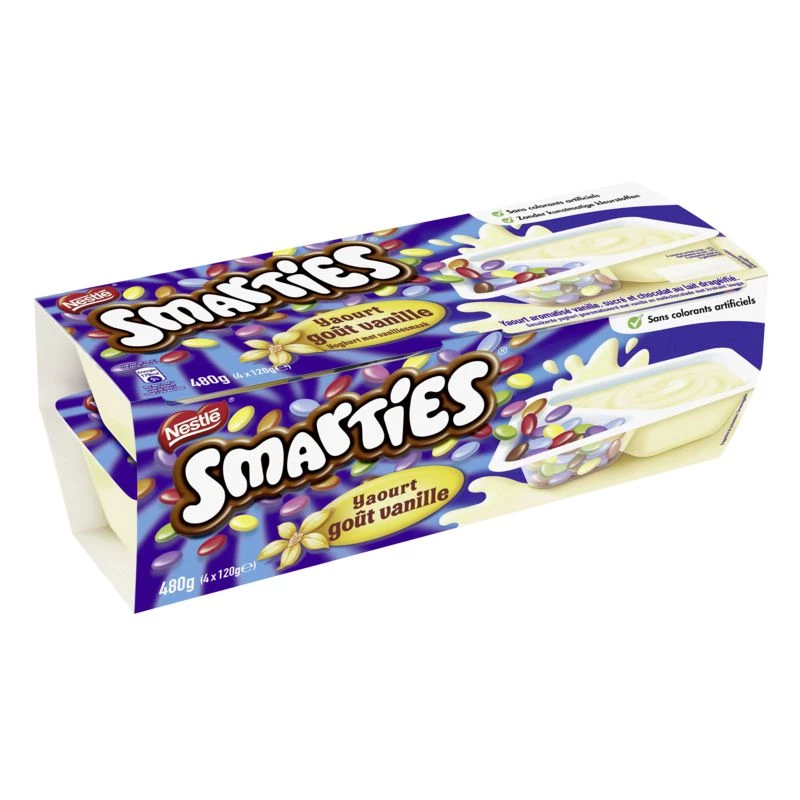 Vanilla Flavor Yogurt 4x120g - Smarties