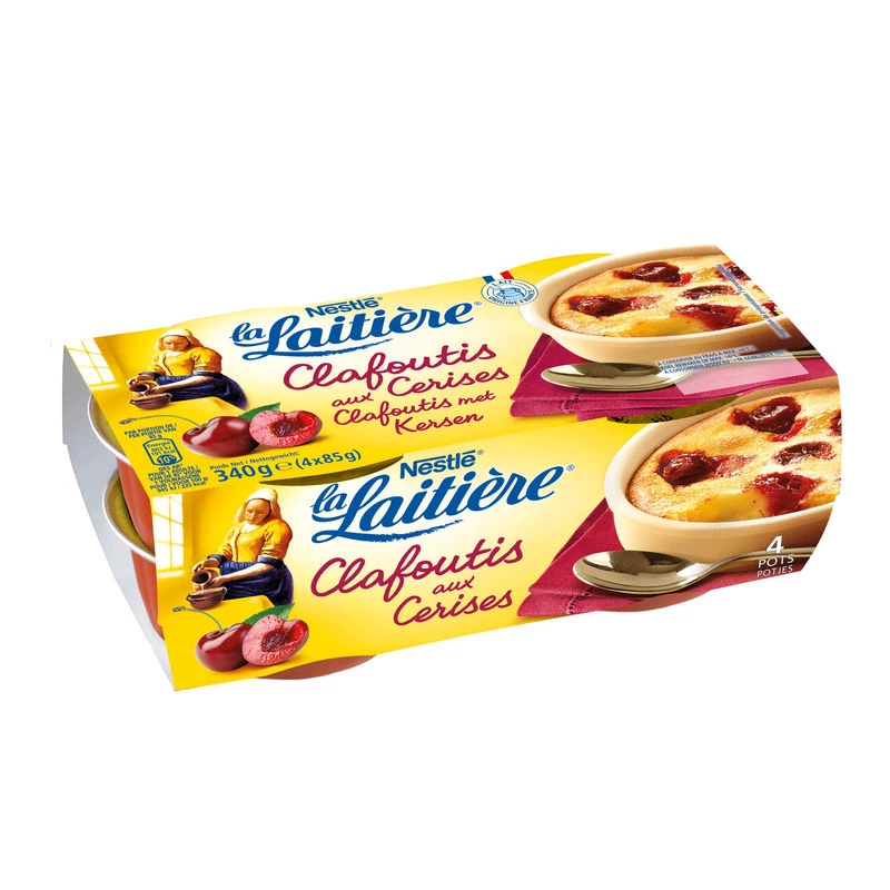 Cherry clafoutis 4x85g - LA LAITIÈRE