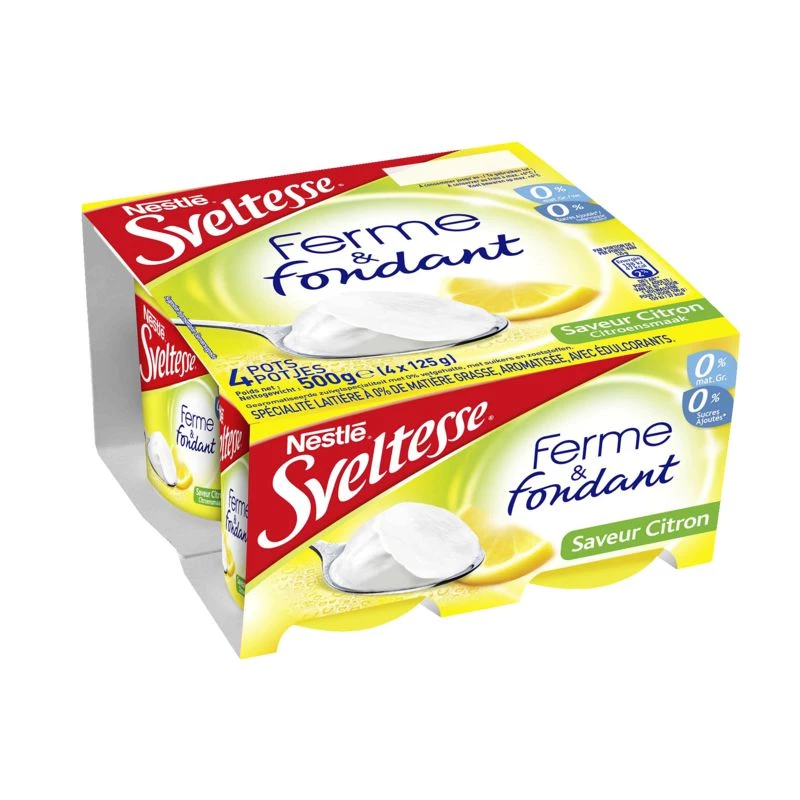 Yogur sabor limón 4x125g - SVELTESSE