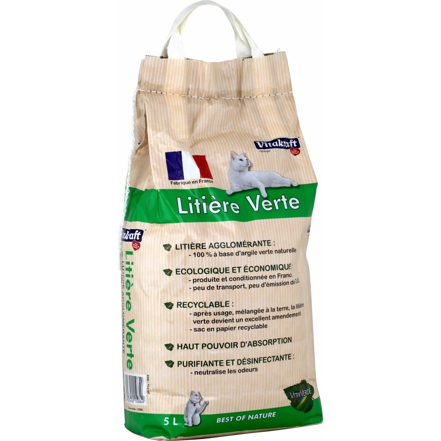 Litière Pour Chat Agglomérante 5l - Vitakraft