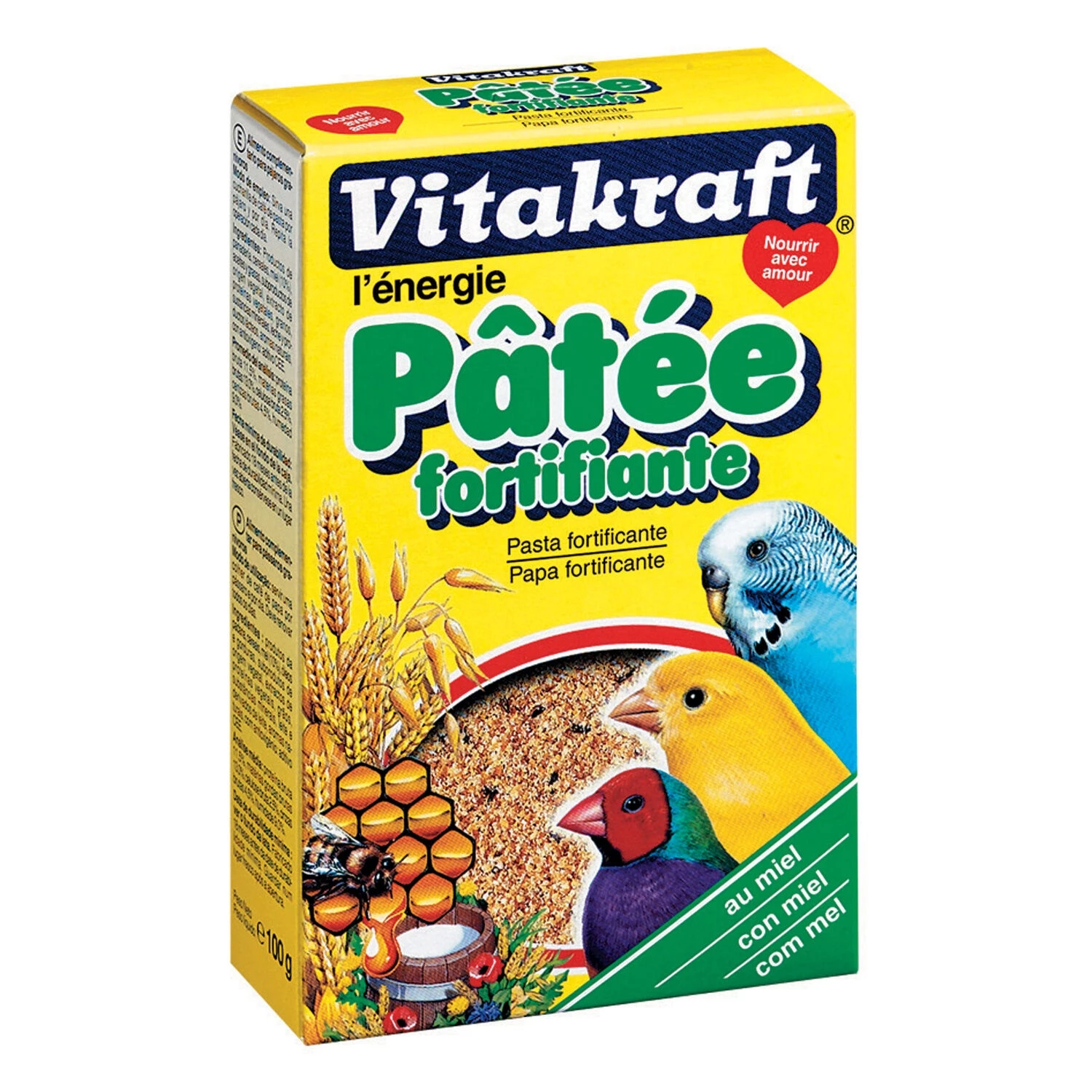 Укрепляющая птичья пюре с 100 г меда - Vitakraft
