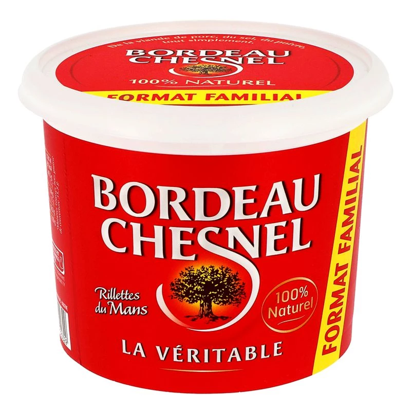 Rillette du Mans 100% Natural, 400g - BORDEAU CHESNEL