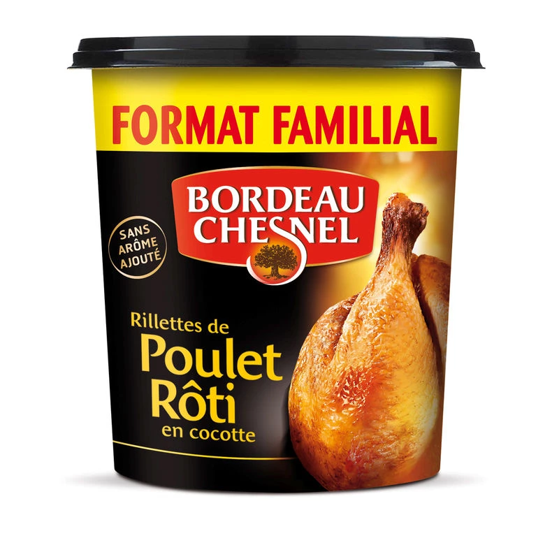Rillette Poulet Roti, 400g - BORDEAU CHESNEL