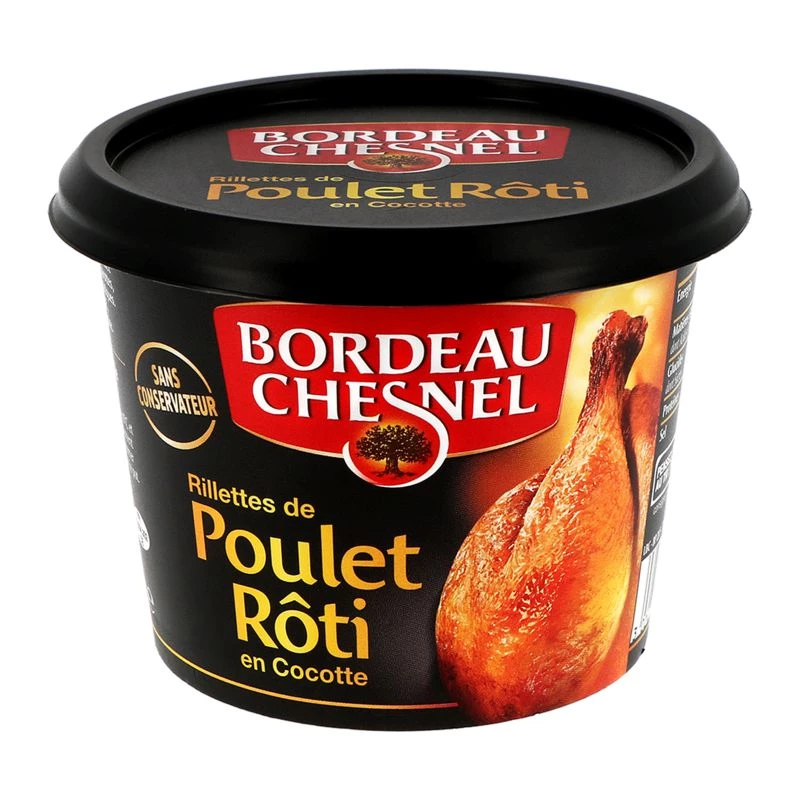 Roasted Chicken Rillettes, 220g - BORDEAU CHESNEL