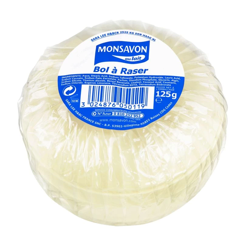 125g Bol Crem A Raser Monsavon