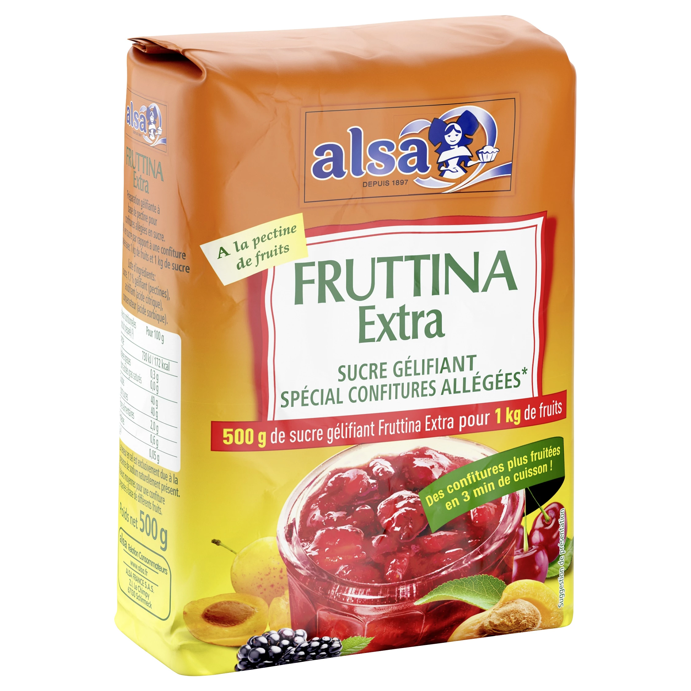 Suikergelif Fruttina Extra 500