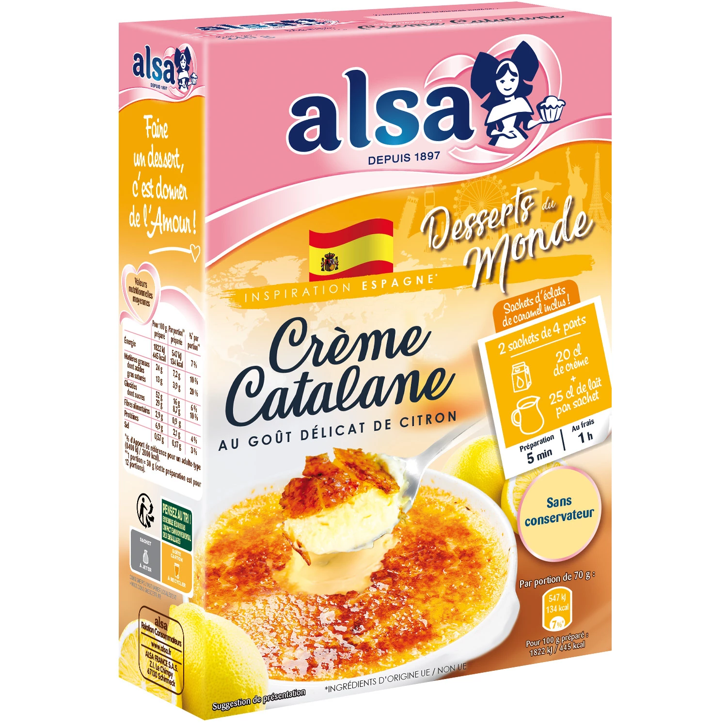 Preparação de creme catalão 170g - ALSA