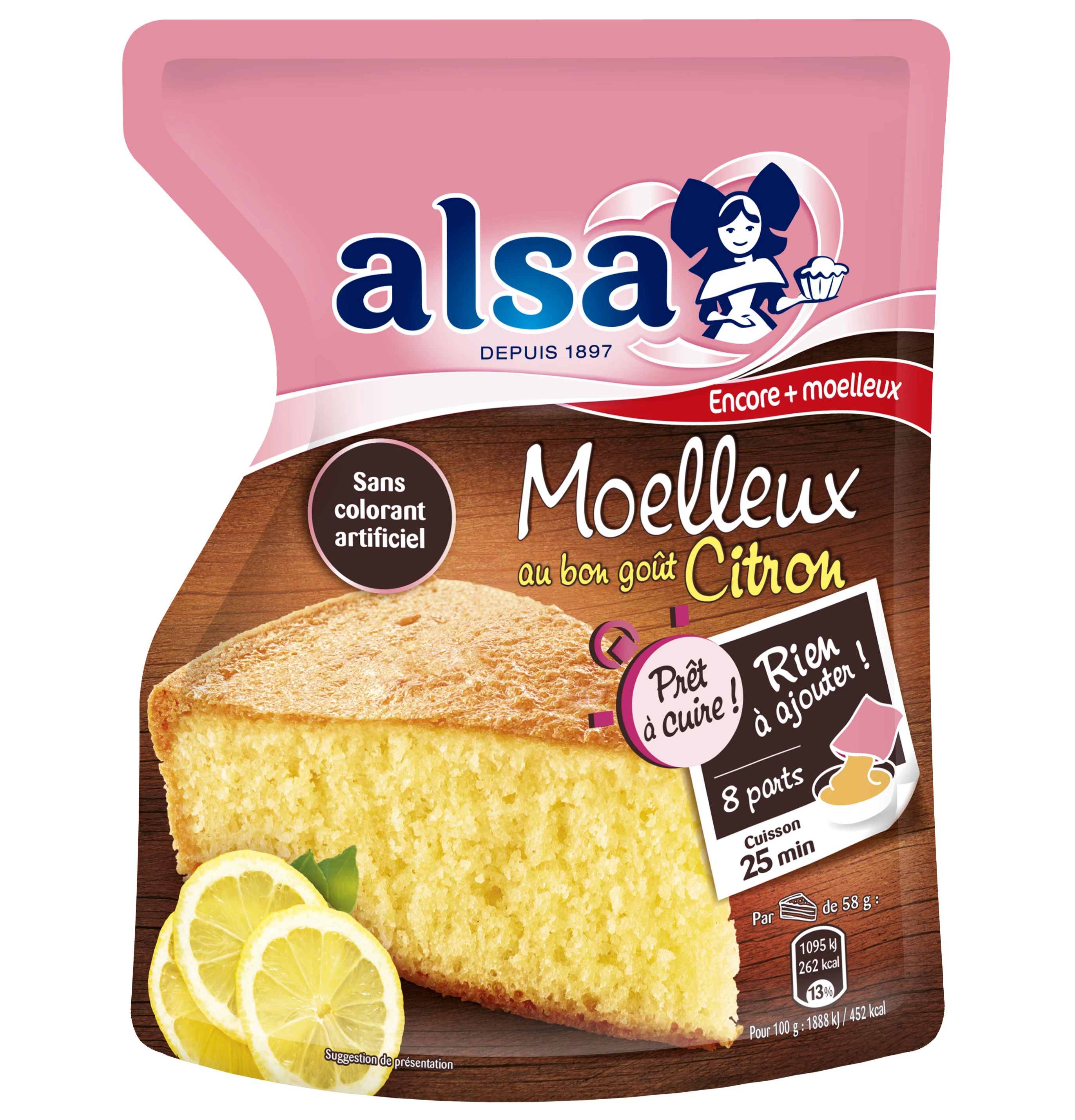 准备烘烤柠檬蛋糕自装袋 500 克 - ALSA