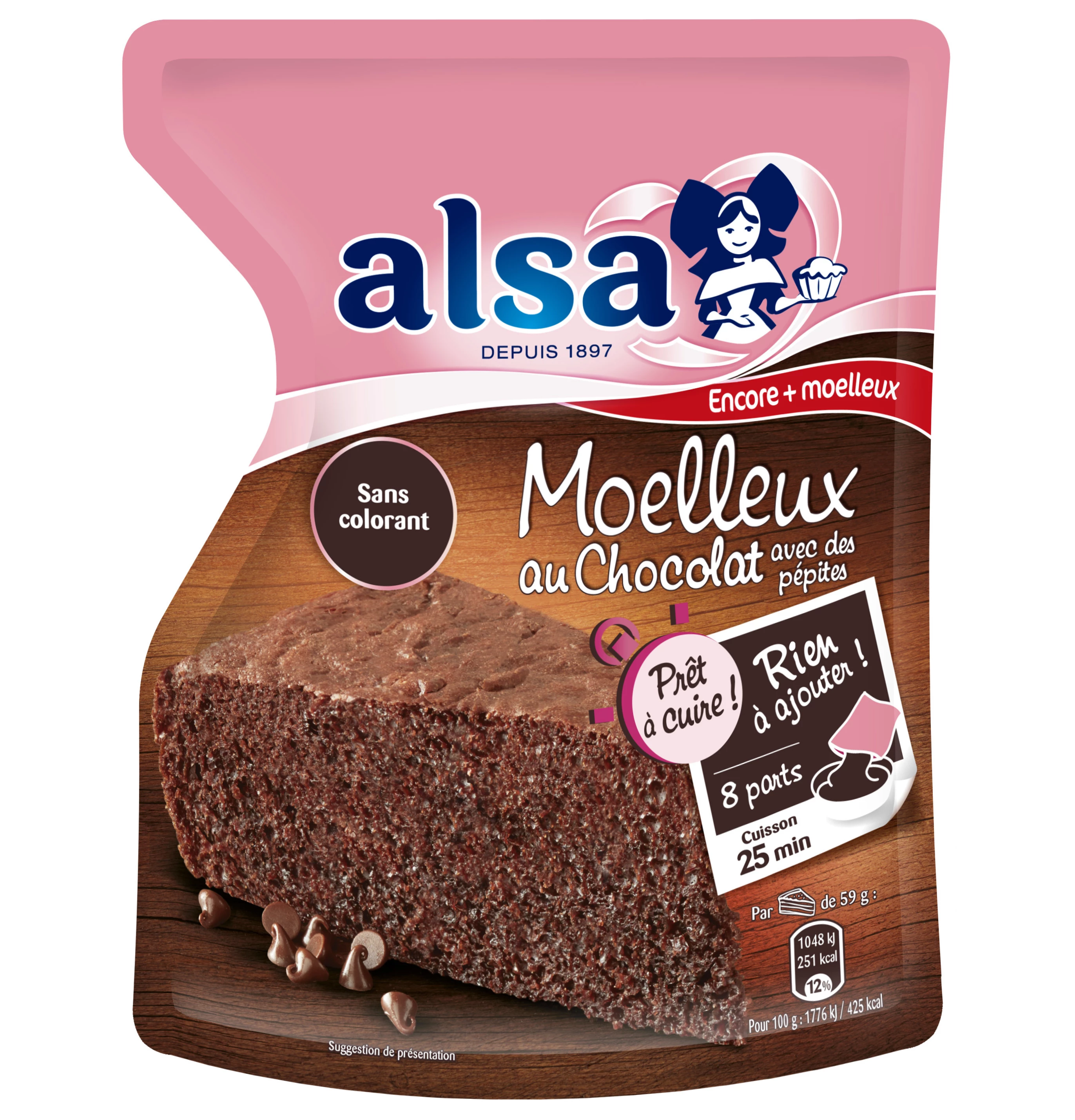 Préparation à Cuire Gâteau Moelleux Doypack 500g - ALSA