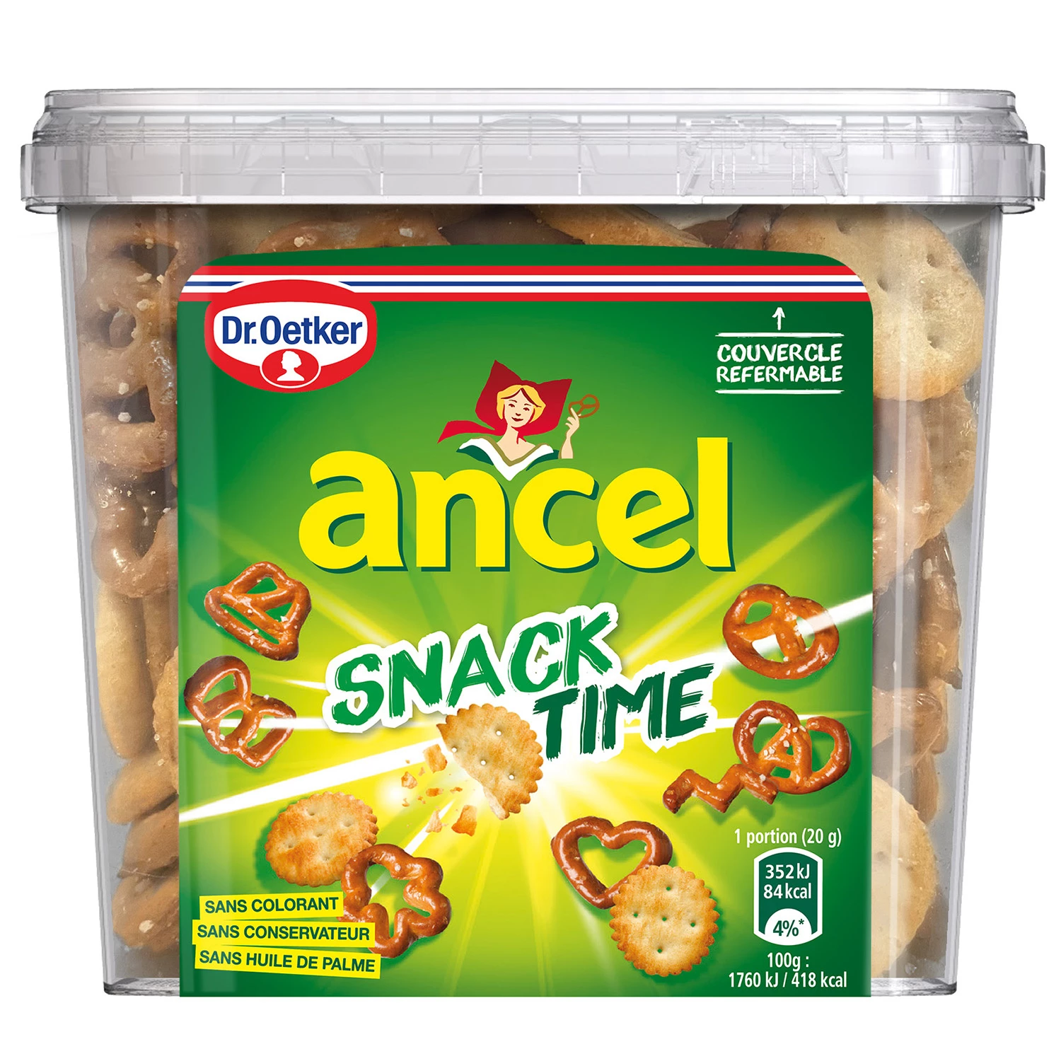 Biscuit Salé Mix Bretzels et Crackers, 260g  -  ANCEL