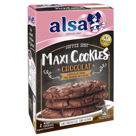 350g Prep Maxicookieschoc Alsa