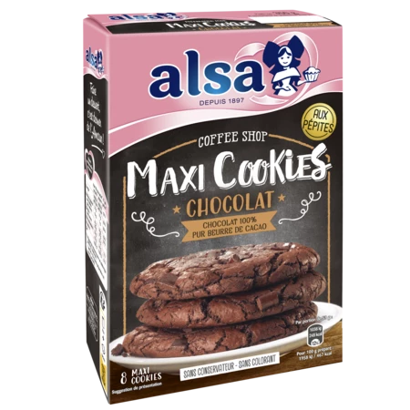 350g Prep Maxicookieschoc Alsa