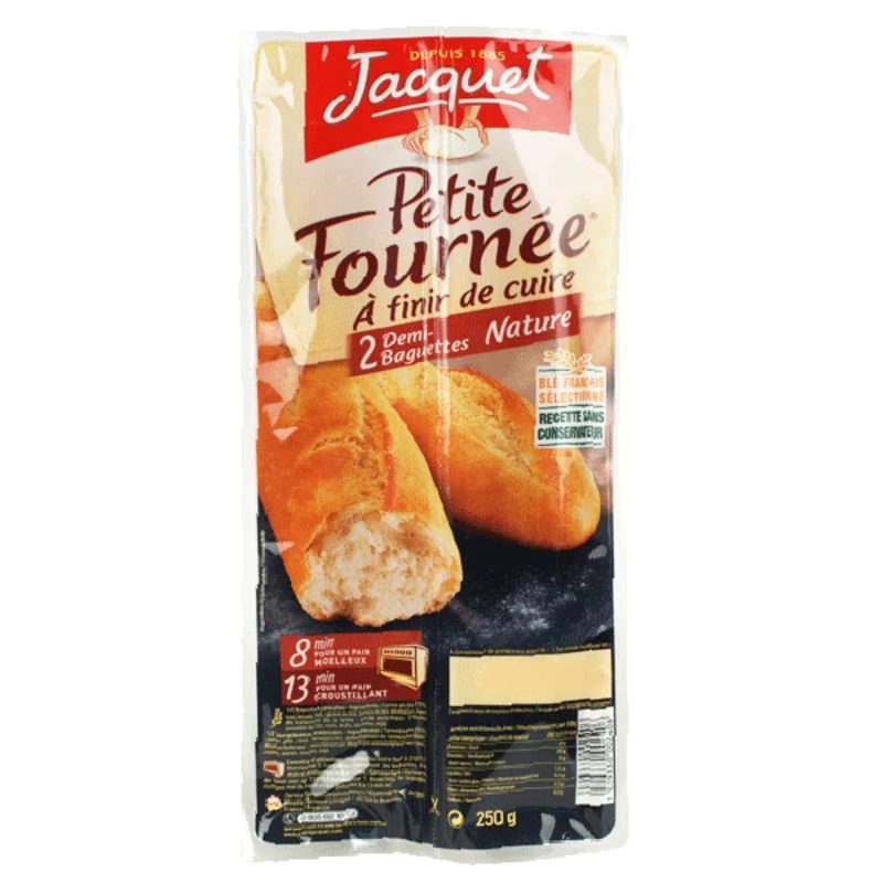 Media Baguette Precocida Natural x2 250gr - JACQUET
