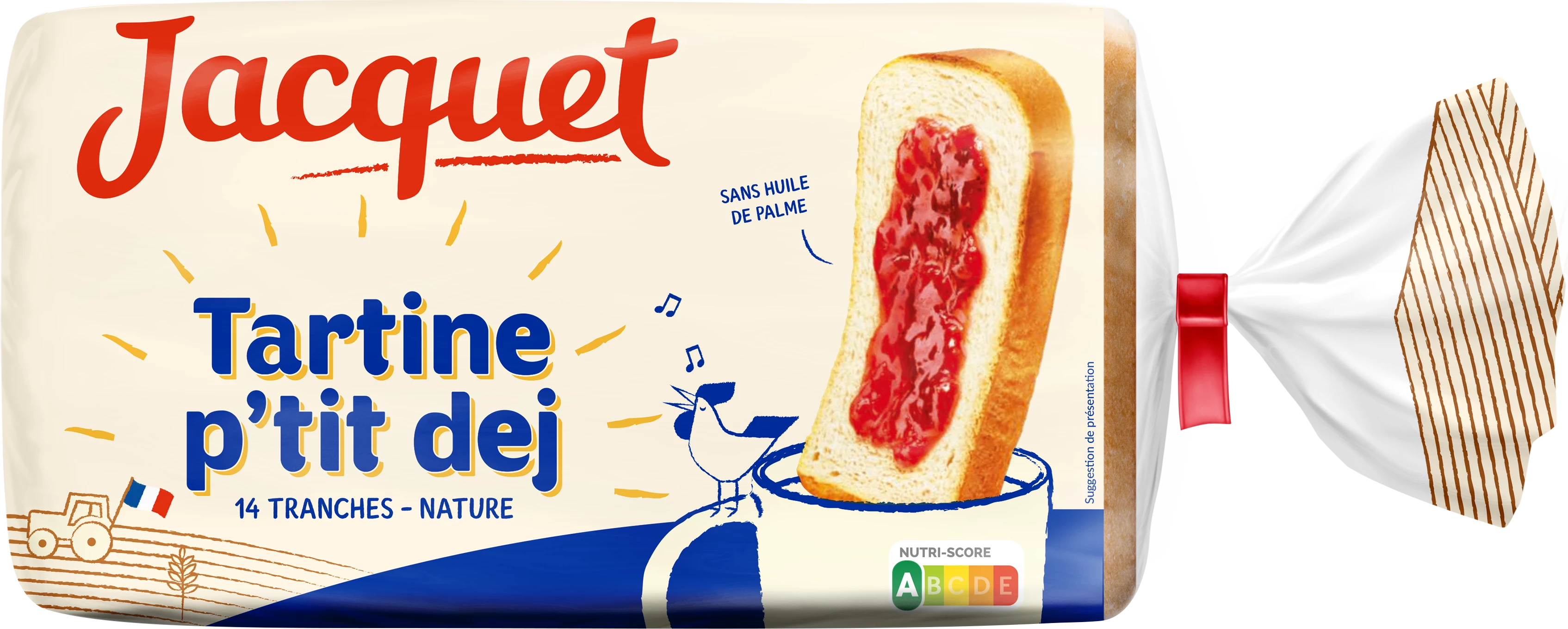 Plain Ptit Dej Toast 410g - JACQUET