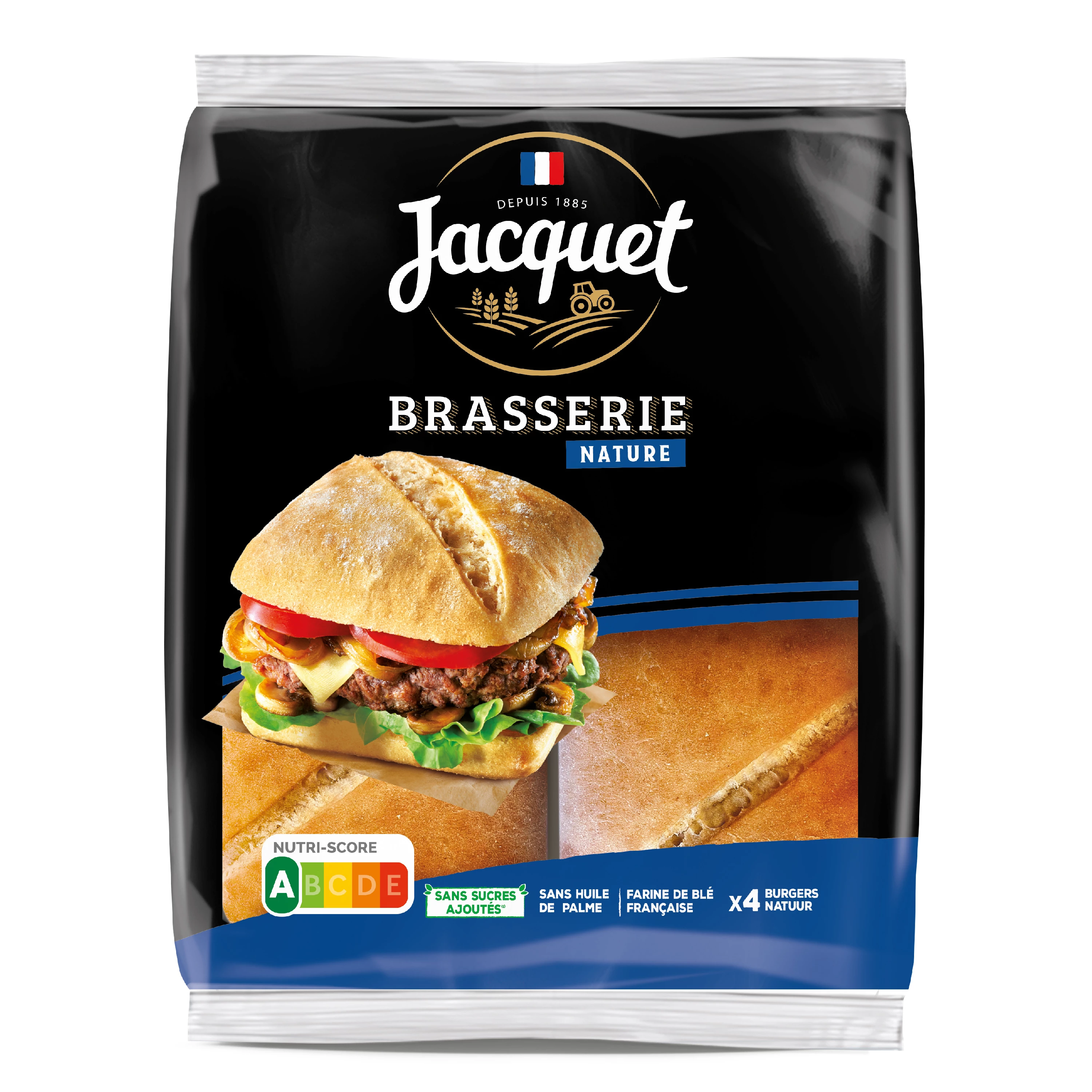 Brasserie Burger Natuur X4 330