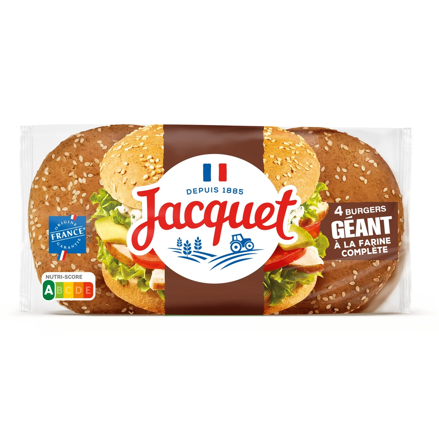 330g Burger Geant Complet X4