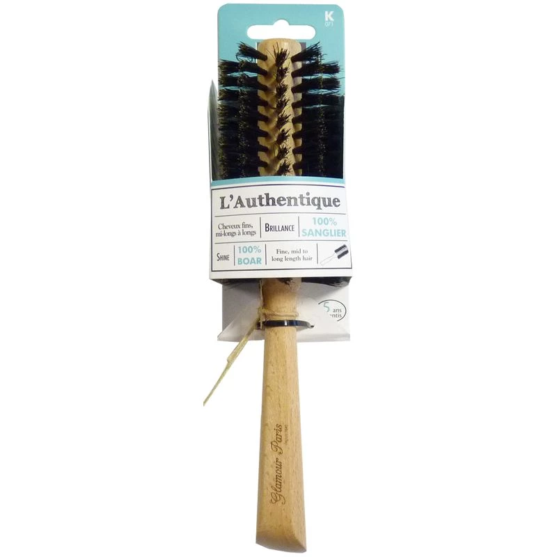 Wooden Brush Rde Mm 100 Sg G P - GLAMOUR PARIS