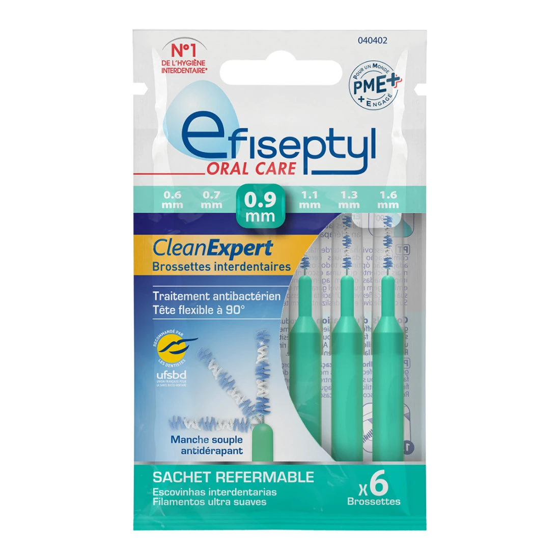 Brossettes Clean Expert 0.9 Mm - Efiseptyl