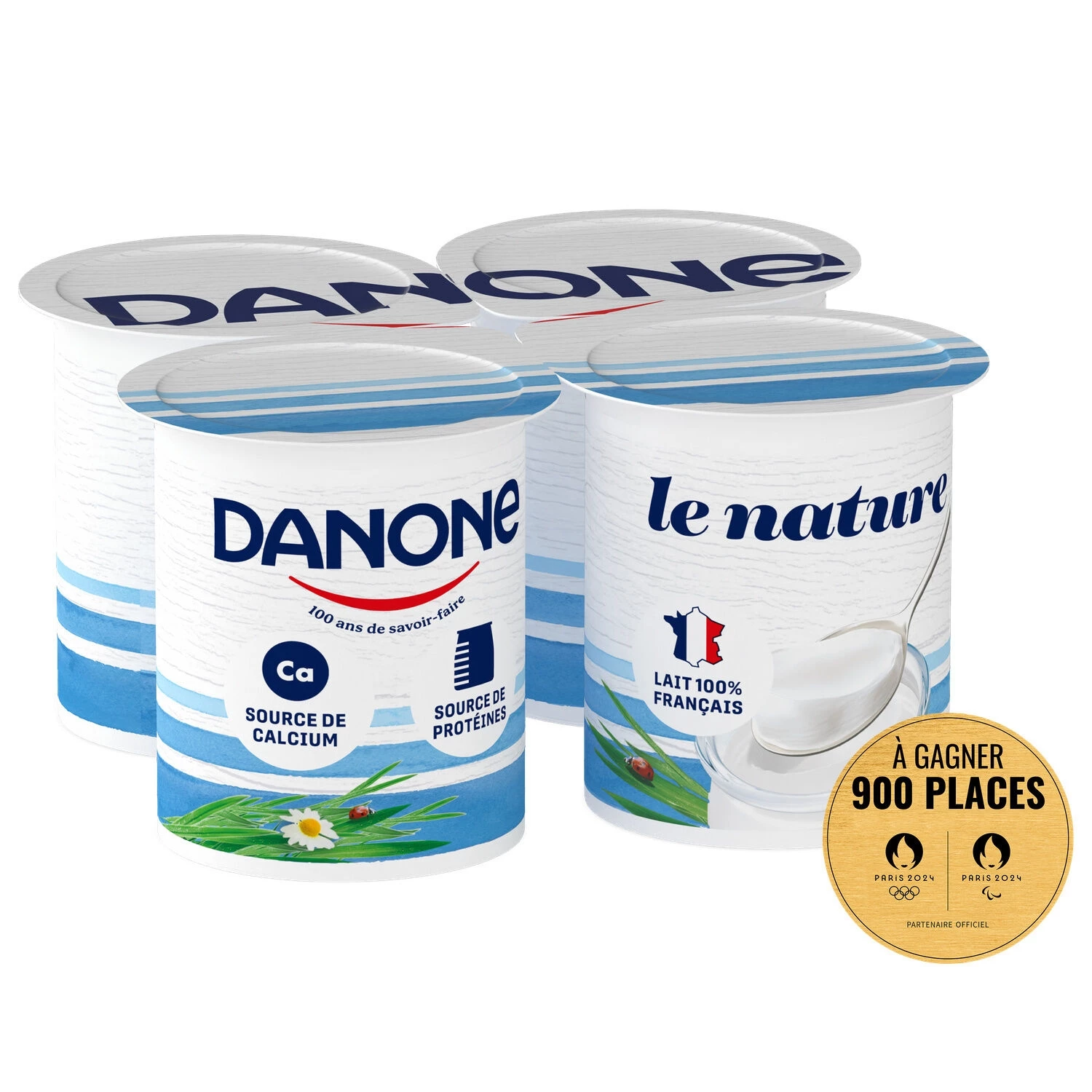 Yaourt Nature 4x125g - Danone
